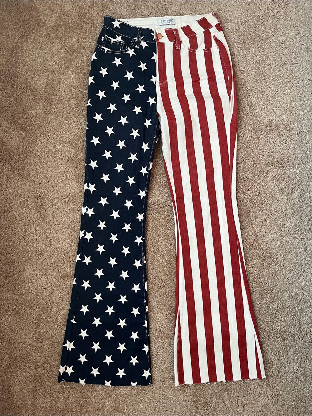 Judy Blue High Waist Flag Flare Jeans - Picture 2 of 13